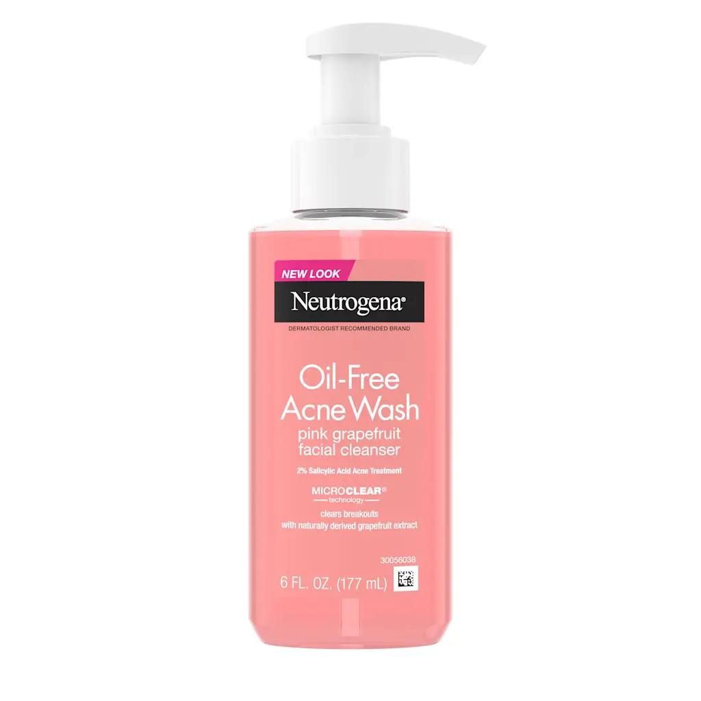 Neutrogena Oil-Free Acne Wash Pink Grapefruit Facial Cleanser (177ml)