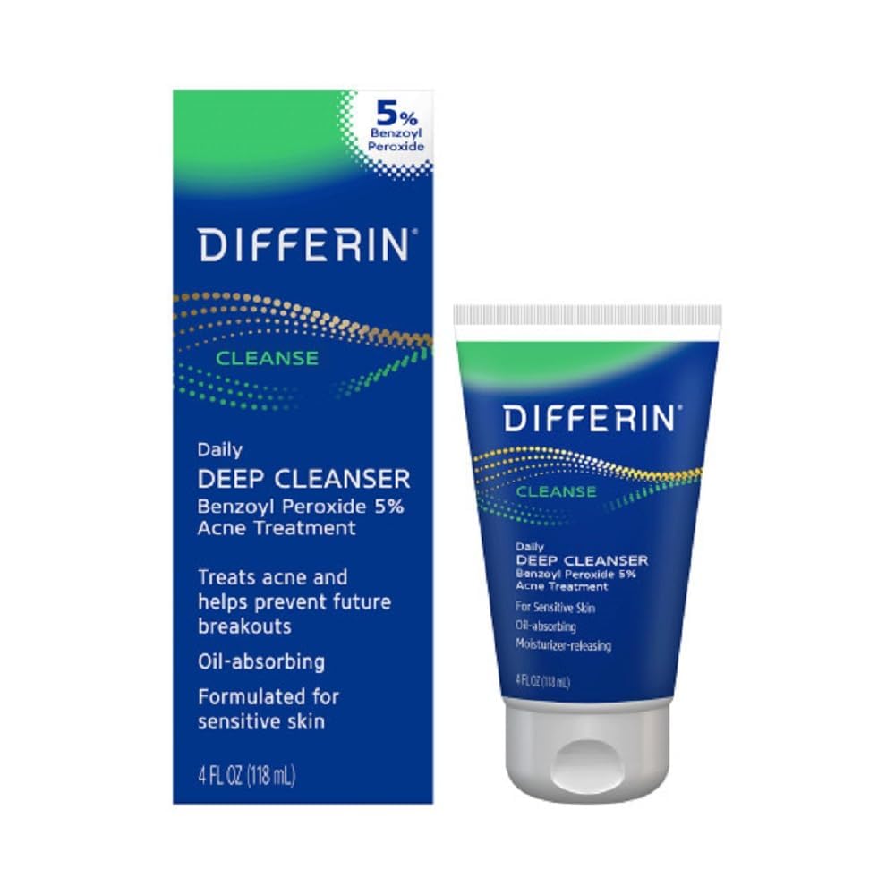 Differin Acne Face Wash with 5% Benzoyl Peroxide